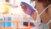 Researcher working in a lab